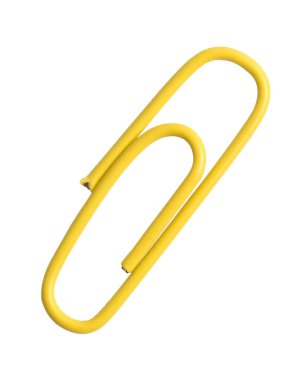 Sarı ataç beyaz arkaplanda izole edildi