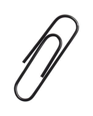 Siyah ataç beyaz arkaplanda izole edildi