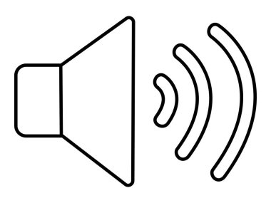 HD cinsinden ses simgesi çizimi
