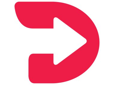 Düz vektör piktogram sağ ok.