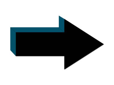 Projeniz için doğru yön ok simgesi