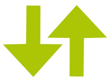 Projeniz için doğru yön ok simgesi