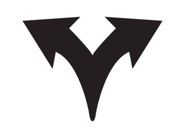 Projeniz için doğru yön ok simgesi