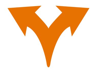 Projeniz için doğru yön ok simgesi