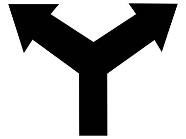 Projeniz için doğru yön ok simgesi