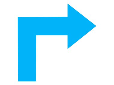 Projeniz için doğru yön ok simgesi