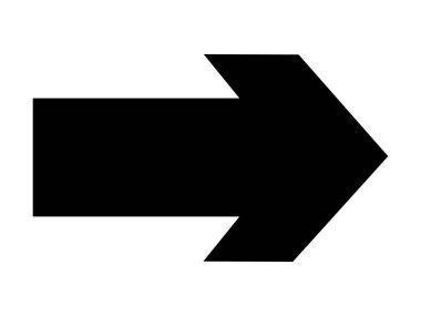 ok simgesi vektör illüstrasyonu