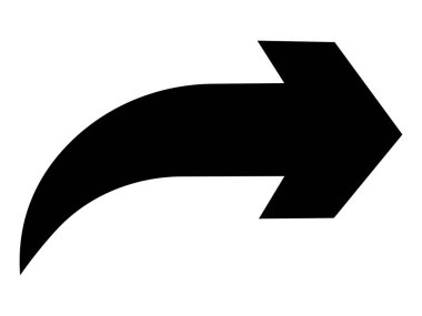 ok simgesi, vektör illüstrasyonu