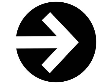 ok simgesi vektör illüstrasyonu