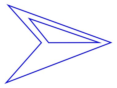 Ok başı sol vektör simgesi. biçim ince düz simge sembolü, mavi renk, beyaz arkaplan.