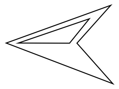 Kağıt düzlemin vektör illüstrasyonu