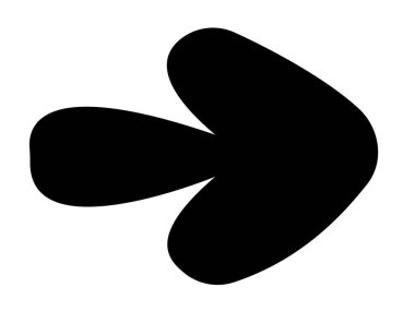 Ok aşağı simgesi. İnce çizgi tasarımı. Vektör çizimi. düz renk