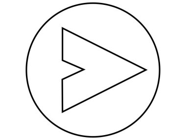 İçinde şık üçgen olan çember