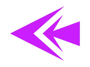 Ok aşağı simgesi. İnce çizgi tasarımı. Vektör çizimi. düz renk