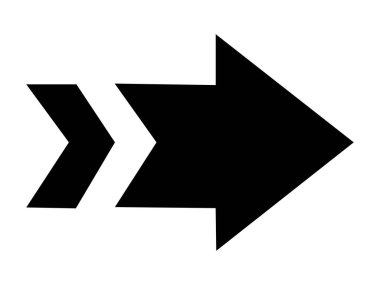 Ok aşağı simgesi. İnce çizgi tasarımı. Vektör çizimi. düz renk