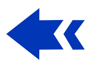 Ok aşağı simgesi. İnce çizgi tasarımı. Vektör çizimi. düz renk