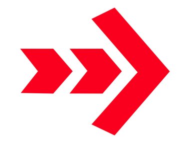 Ok aşağı simgesi. İnce çizgi tasarımı. Vektör çizimi. düz renk