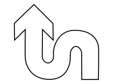 ok simgesi vektör illüstrasyonu