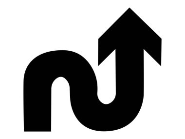 ok simgesi vektör illüstrasyonu