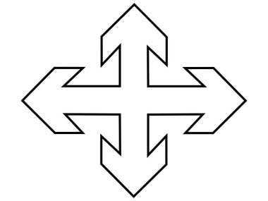 ok simgesi vektör illüstrasyonu