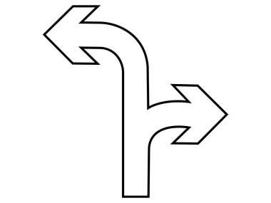 sol sağ yol okları