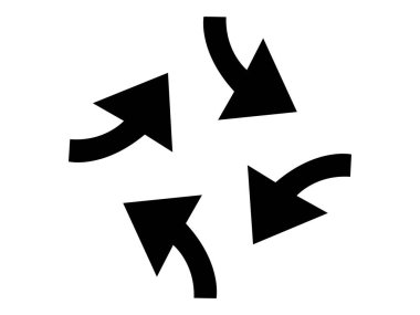 ok simgesi vektör illüstrasyonu