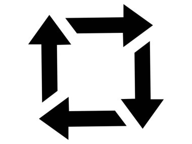 ok simgesi vektör illüstrasyonu