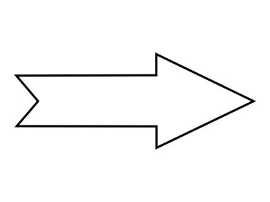 ok simgesi vektör illüstrasyonu