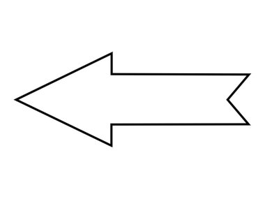 ok simgesi vektör illüstrasyonu