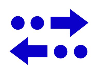 hd içinde üç yönlü ortak oklar