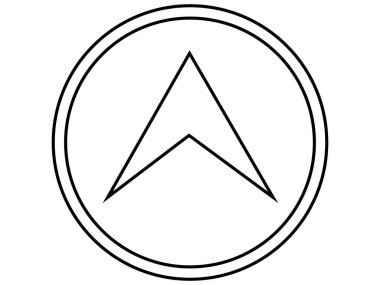bullet arrow with circle lineart in hd