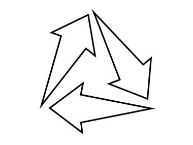 three arrow cycle lineart in hd