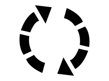 track arrow with circle in hd