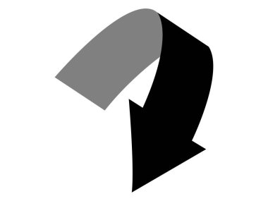 Kurdeleyi yukarı ve aşağı 3D ok olarak çevir