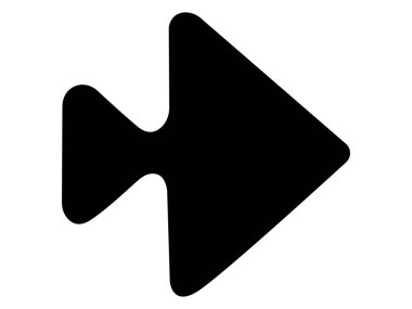 vektör glyph düz simgesini çal