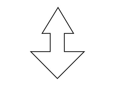 Basit çapa ok satırı