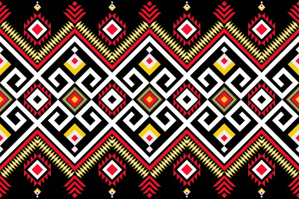 幾何学的な民族東洋のパターン伝統的なデザインの服 ラッピング バティック ニットウェア ピクセルパターン 刺繍スタイル ベクターイラスト — ストック写真