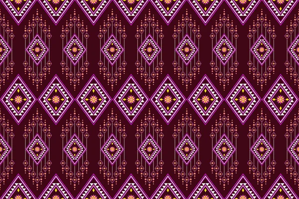Modèle Oriental Ethnique Géométrique Traditionnel Design Pour Vêtements Tissu Fond — Photo