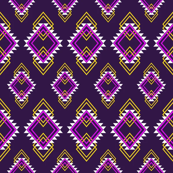 Geometric Ethnics Seamless Pattern African American Hobo Aztec Indian Fabric — Stock Photo, Image