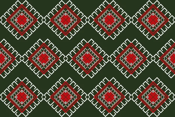 ラップ バティック ピクセル化されたパターン 刺繍様式のための東洋幾何学模様 ベクトルイラスト — ストック写真