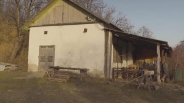 Old building, from soviet time. High quality FullHD footage