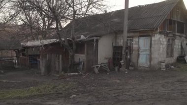Old building, from soviet time. High quality FullHD footage