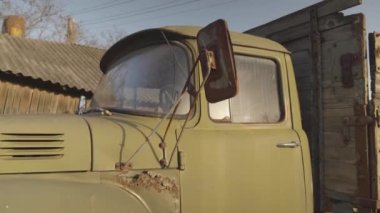 Old soviet truck. High quality FullHD footage