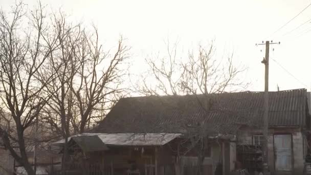 Старое Здание Советских Времен Высококачественные Fullhd Кадры — стоковое видео