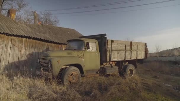 Old Soviet Truck Abandoned High Quality Fullhd Footage — Stock Video