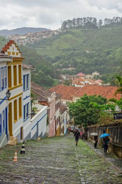 colonial architecture of Ouro Preto historic city, in Minas Gerais, Brazil.
