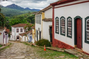 colonial and colorful architecture of Tiradentes historic city, in Minas Gerais, Brazil.