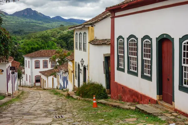 Colonial Colorful Architecture Tiradentes Historic City Minas Gerais Brazil — Fotografia de Stock