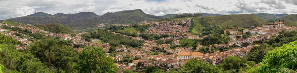 panoramic view of Ouro Preto, MG, Brazil. World Heritage Site by UNESCO.