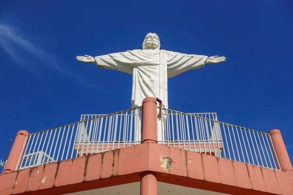 Kristus Staty Socorro Stad Sao Paulo Staten Brasilien — Stockfoto